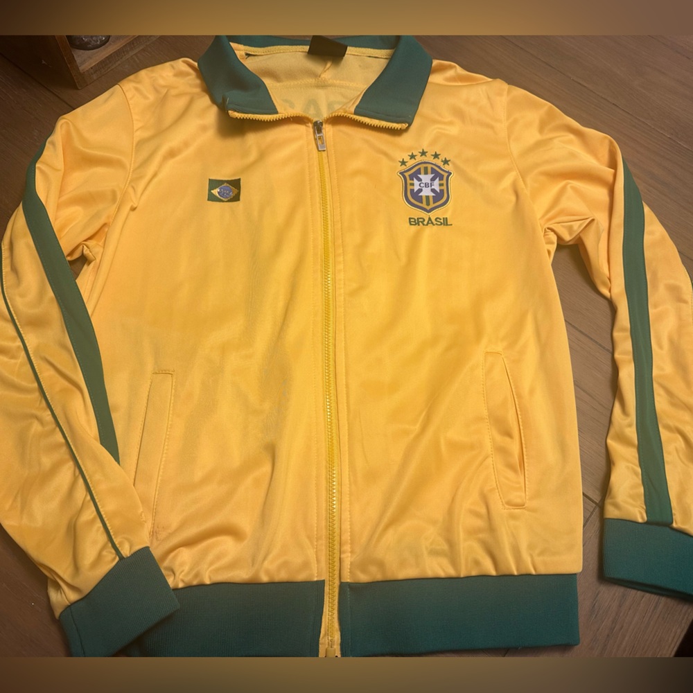 Brazil Adult Jacket - Yellow and Green